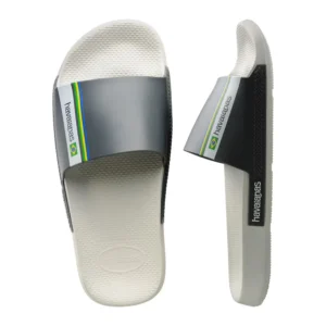 HAVAIANAS hombre slides Brazil blanco