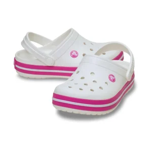 Crocband kids. White-pink