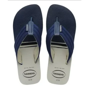 Havaianas hombre. Urban print blanco-azul